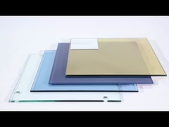 আর্কিটেকচারাল সজ্জা রঙিন স্বচ্ছ টেম্পারেড গ্লাস ড্রিল