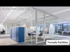 স্বচ্ছ ফ্রিজড রঙিন গ্লাস পার্টিশন অফিস হোম