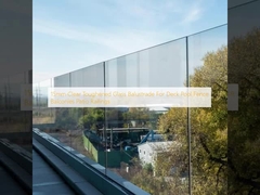 15মিমি স্বচ্ছ টেম্পারড গ্লাস ব্যালস্ট্রেড ডেক, পুল ফেন্স, বারান্দা এবং প্যাটিও রেলিংয়ের জন্য