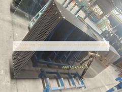 ১/২'' ১২মিমি ধূসর রঙের টিন্টেড টেম্পারড গ্লাস, দরজা, দেয়াল পার্টিশন, টেবিলের উপরিভাগ এবং বিল্ডিংয়ের জন্য