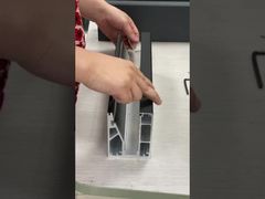 অ্যালুমিনিয়াম ইউ চ্যানেলে গ্লাস স্থাপন